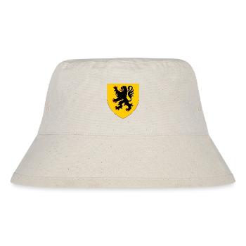 Heraldisches Wappen von Flandern - Stanley/Stella recycelter Bucket Hat - Naturweiß - Vorne