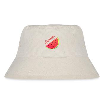 Summer Melon - Stanley/Stella recycelter Bucket Hat - Naturweiß - Vorne