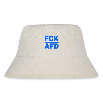 Fck afd - Stanley/Stella recycelter Bucket Hat - Naturweiß - Vorne