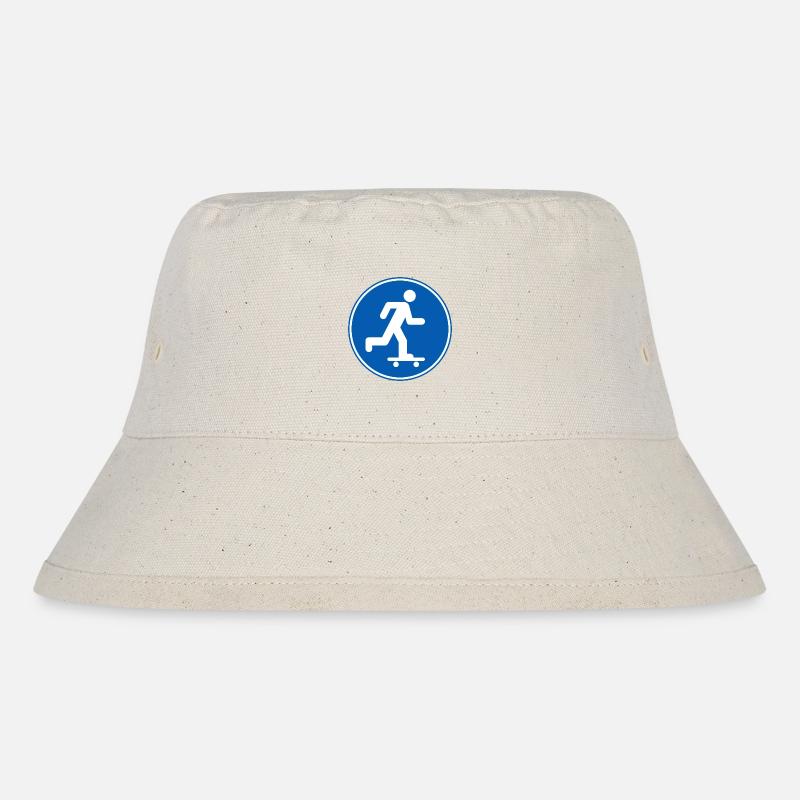 Skateboard, Skater - Stanley/Stella recycelter Bucket Hat - Naturweiß