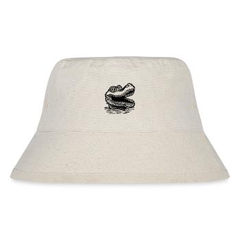 Crocodile Alligator - Stanley/Stella Recycled Bucket Hat - natural - Front