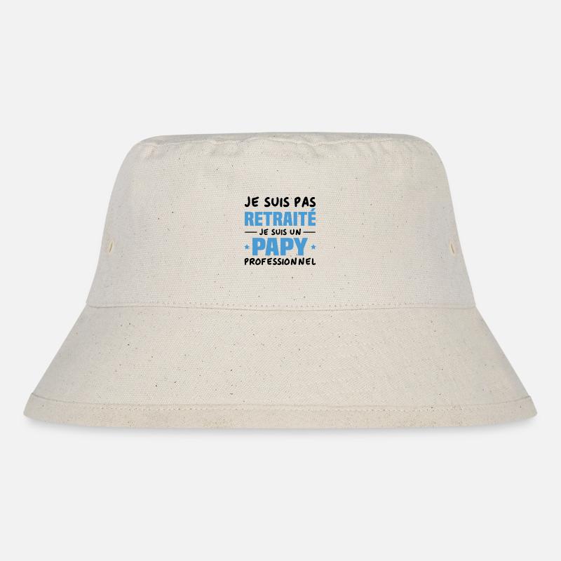 Je suis Pas Retraité je suis un Papy Professionnel - Bob recyclé Stanley/Stella - blanc naturel