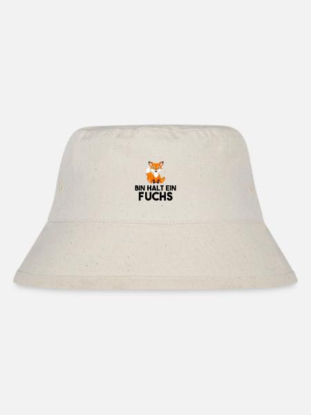 Bin Halt Ein Fuchs - Stanley/Stella recycelter Bucket Hat - Naturweiß