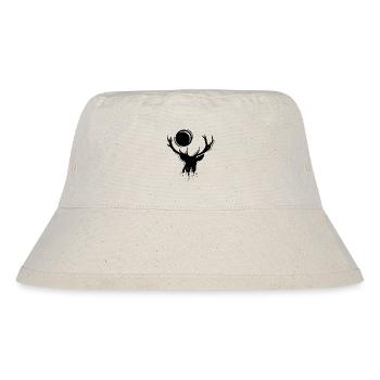 Hirsch Elch Symbol Mond Illustration Icon Logo - Stanley/Stella recycelter Bucket Hat - Naturweiß - Vorne