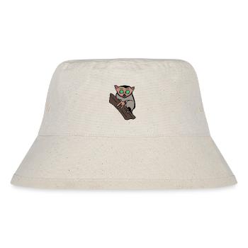 Konrad der Koboldmaki - Stanley/Stella recycelter Bucket Hat - Naturweiß - Vorne