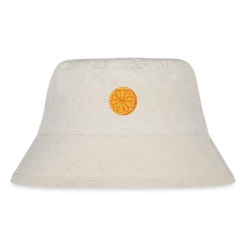 Orange fruit pixelated - Stanley/Stella Recycled Bucket Hat - natural - Front
