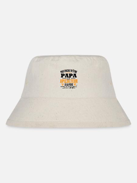 Papa et apiculteur - Bob recyclé Stanley/Stella - blanc naturel