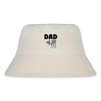Dad of Three 3 Dad - Stanley/Stella recycelter Bucket Hat - Naturweiß - Vorne