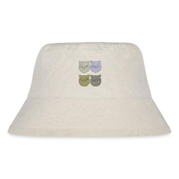 katzen 4er pack - Stanley/Stella recycelter Bucket Hat - Naturweiß - Vorne