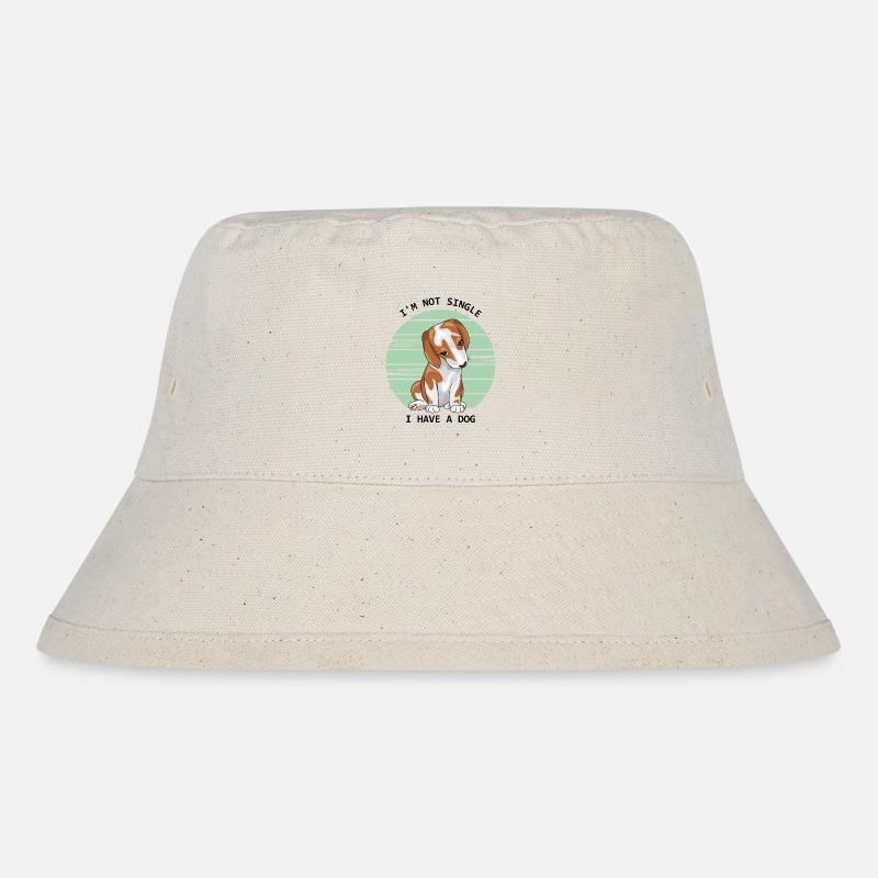 I am not single. I have a beagle - Stanley/Stella Recycled Bucket Hat - natural