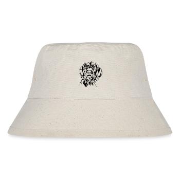 Deutsch Drahthaar Portrait Jagdhunde Hund Wilsigns - Stanley/Stella recycelter Bucket Hat - Naturweiß - Vorne