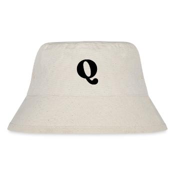 Buchstabe Q - Stanley/Stella recycelter Bucket Hat - Naturweiß - Vorne