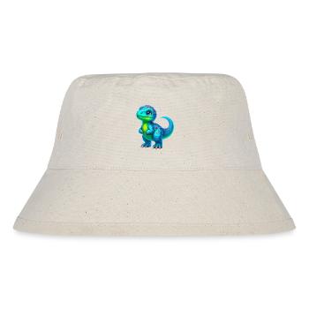 Dinosaurier - Stanley/Stella recycelter Bucket Hat - Naturweiß - Vorne