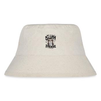 My sloth ate my homework - Stanley/Stella Recycled Bucket Hat - natural - Front