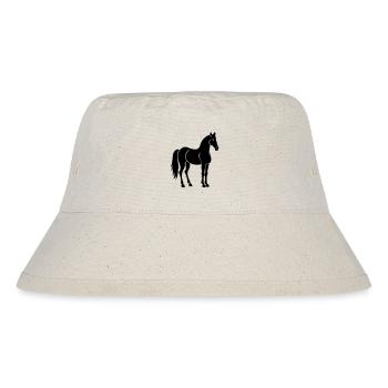 Pferd - Stanley/Stella recycelter Bucket Hat - Naturweiß - Vorne