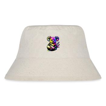 Koala - Stanley/Stella recycelter Bucket Hat - Naturweiß - Vorne