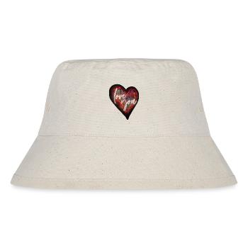Heart for art lovers - Stanley/Stella Recycled Bucket Hat - natural - Front