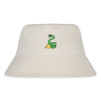 Chinese Zodiac Snake - Stanley/Stella Recycled Bucket Hat - natural - Front