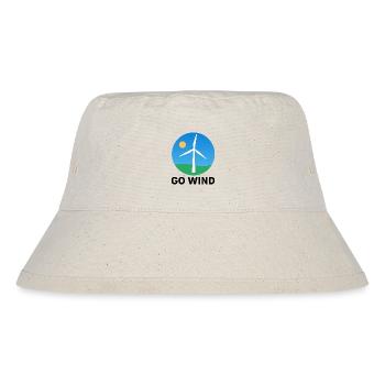 Support Wind Energy – Clean Power Symbol - Stanley/Stella Recycled Bucket Hat - natural - Front