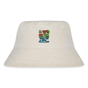Environmental Conservation Illustration - Stanley/Stella Recycled Bucket Hat - natural - Front