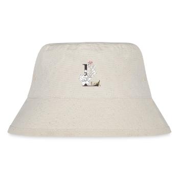 Buchstabe L  Liane - Stanley/Stella recycelter Bucket Hat - Naturweiß - Vorne