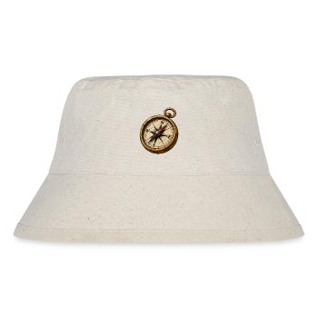 Vintage compass adventure icon - Stanley/Stella Recycled Bucket Hat - natural - Front