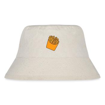 Pommes Fries Illustration - Stanley/Stella recycelter Bucket Hat - Naturweiß - Vorne
