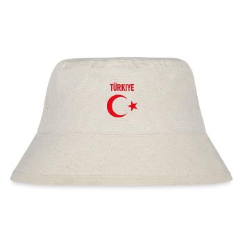 TÜRKEI TÜRKIYE TÜRKISCHE Europa Sport Fan - Stanley/Stella recycelter Bucket Hat - Naturweiß - Vorne