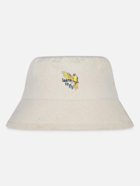 Papagei / Vogel / Lernen / Ara / Fliegen / Flügel - Stanley/Stella recycelter Bucket Hat - Naturweiß