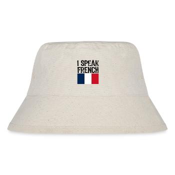 je parle français cadeau drôle pour le drapeau de la France de voyage - Bob recyclé Stanley/Stella - blanc naturel - Devant