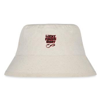 Lucky Fishing Shirt Angler Angeln - Stanley/Stella recycelter Bucket Hat - Naturweiß - Vorne