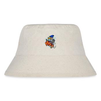 Moin Möwe Nordsee Cartoon - Stanley/Stella recycelter Bucket Hat - Naturweiß - Vorne