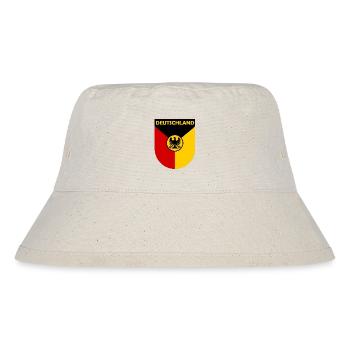Der deutsche Bundesadler - Stanley/Stella recycelter Bucket Hat - Naturweiß - Vorne