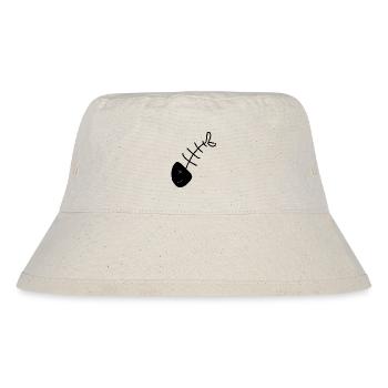 Fisch Shirt Fischmotiv,Angelbekleidung Geschenk - Stanley/Stella recycelter Bucket Hat - Naturweiß - Vorne