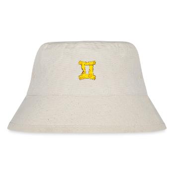 Sternzeichen Zwillinge - Stanley/Stella recycelter Bucket Hat - Naturweiß - Vorne