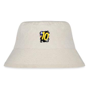 Junge 10 Jahre alt - 10. Geburtstag Geschenk - Stanley/Stella recycelter Bucket Hat - Naturweiß - Vorne
