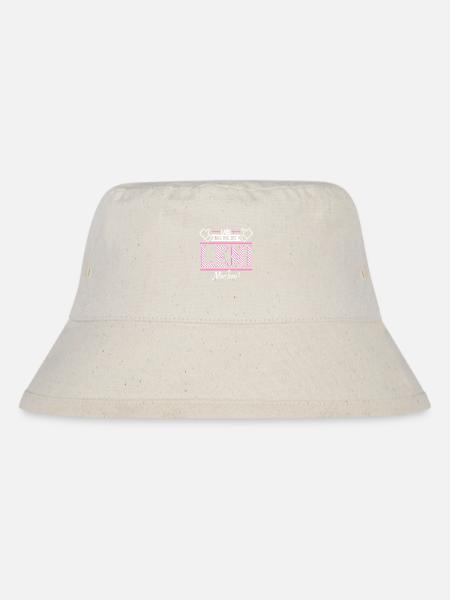 Leni Geschenkidee Geschenk Geburtstag - Stanley/Stella recycelter Bucket Hat - Naturweiß