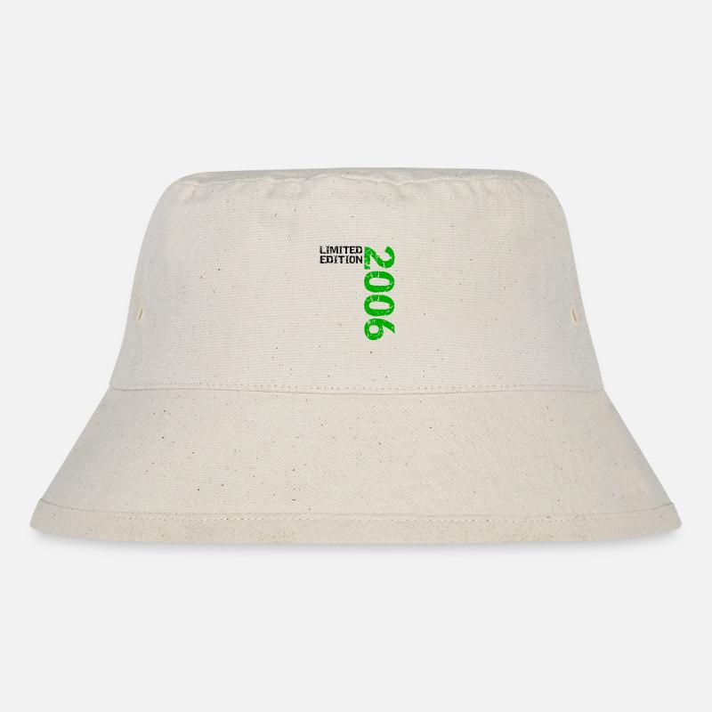 2006 Limited Edition Geburtstag Geschenk Frau Mann - Stanley/Stella recycelter Bucket Hat - Naturweiß