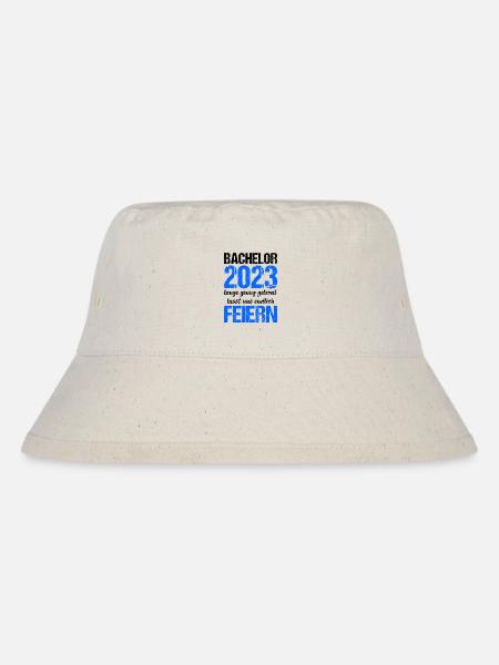 Bachelor 2023 Lange Genug Gelernt Lasst Uns Feiern - Stanley/Stella recycelter Bucket Hat - Naturweiß