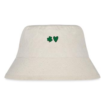 Accessoires de la Saint-Patrick Irlande Shamrock Décoration - Bob recyclé Stanley/Stella - blanc naturel - Devant