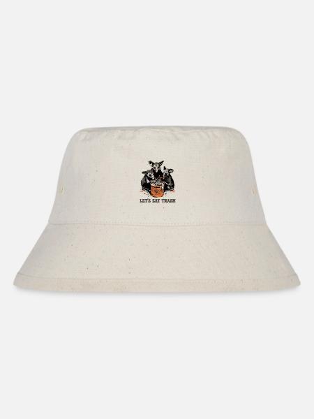 Possum Lets Eat Trash - Stanley/Stella Recycled Bucket Hat - natural