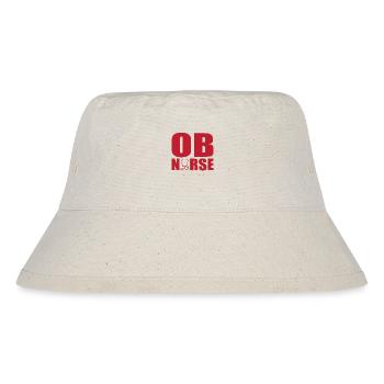 Retro Fährschiff Bekleidung Containerschiff - Stanley/Stella recycelter Bucket Hat - Naturweiß - Vorne