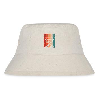Skiing skiing ski motif for skiers - Stanley/Stella Recycled Bucket Hat - natural - Front