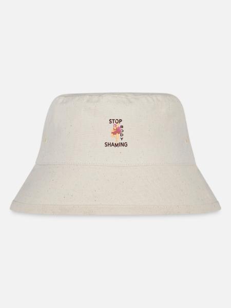 Stop body shaming body-shaming - Stanley/Stella recycelter Bucket Hat - Naturweiß