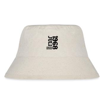 1968 Juli Limited Edition Geburtstag Geschenk - Stanley/Stella recycelter Bucket Hat - Naturweiß - Vorne