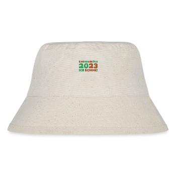 Kindergarten 2023 Ich Komme Mädchen Kita Geschenk - Stanley/Stella recycelter Bucket Hat - Naturweiß - Vorne
