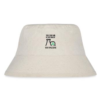 Kernenergie, Ja bitte, Atomkraft - Stanley/Stella recycelter Bucket Hat - Naturweiß - Vorne