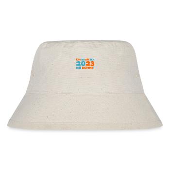Kindergarten 2023 Ich Komme Mädchen Kita Geschenk - Stanley/Stella recycelter Bucket Hat - Naturweiß - Vorne
