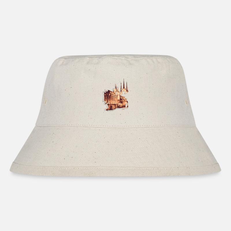 Kirche - Stanley/Stella recycelter Bucket Hat - Naturweiß