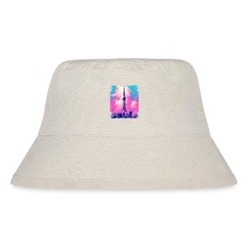 Ästhetischer Tokyo Skytree Vaporwave Japanischer Anblick - Stanley/Stella recycelter Bucket Hat - Naturweiß - Vorne